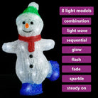 Kerstverlichting Sneeuwman van sterk acrylmateriaal voor feestelijke sfeer - Kerstverlichting