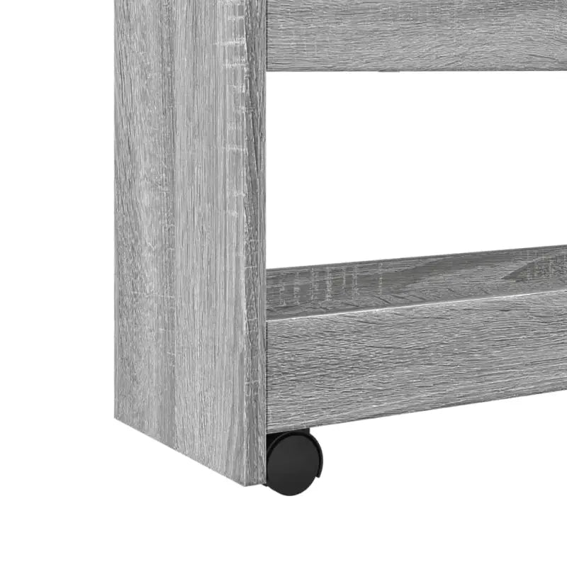 Keukentrolley van bewerkt hout in grijs Sonoma eikenstijl - Keukentrolleys