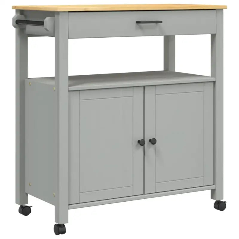 Keukentrolley van massief grenenhout met vintage uitstraling - Keukentrolleys