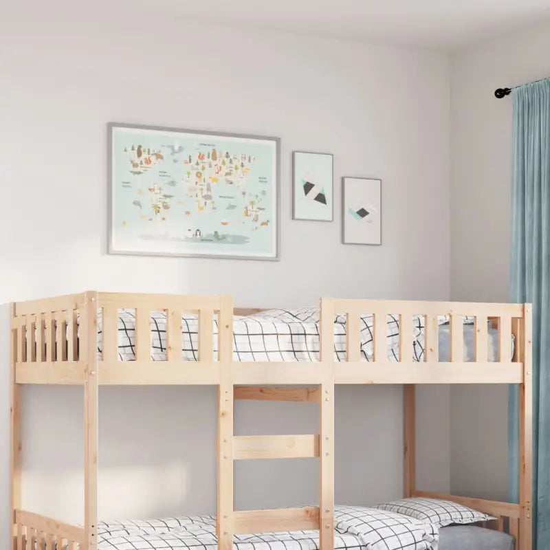 Kinderbed met massief grenenhout voor een goede nachtrust - Naturel / 80 x 200 cm - Bedden & bedframes