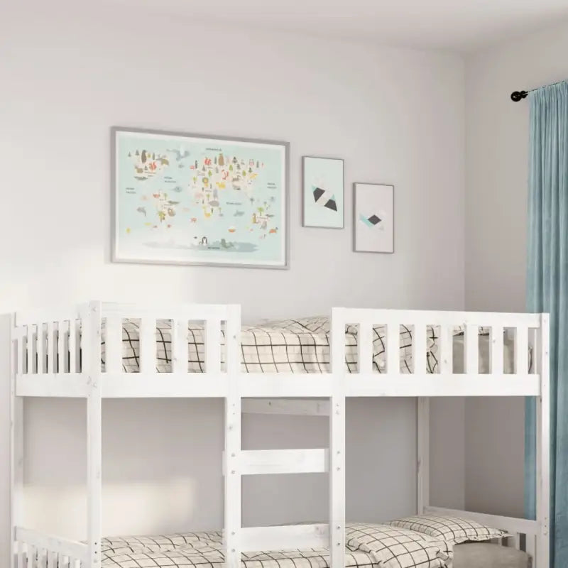 Kinderbed met massief grenenhout voor een goede nachtrust - Wit / 90 x 190 cm - Bedden & bedframes
