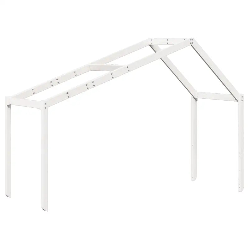 Kinderbedhuisje met open zijdeur van massief grenenhout - Accessoires voor bedden