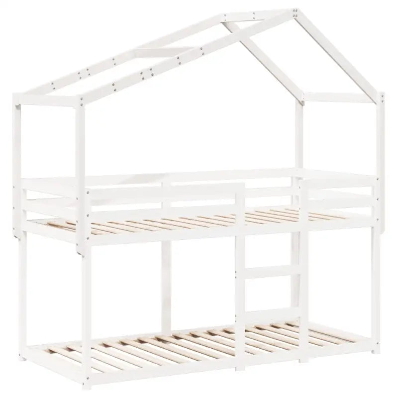 Kinderbedhuisje met open zijdeur van massief grenenhout - Accessoires voor bedden