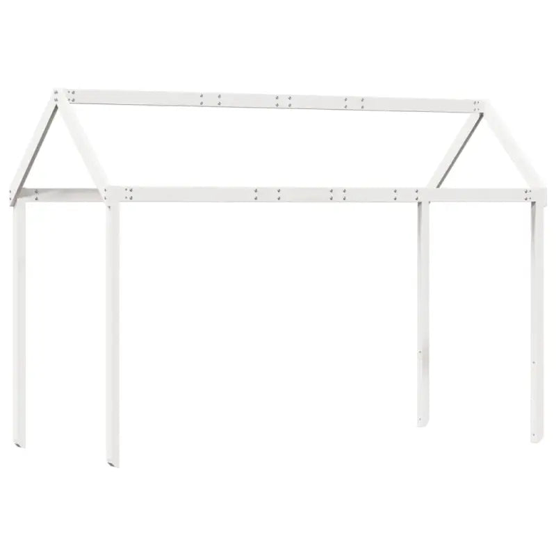 Kinderbedhuisje met open zijdeur van massief grenenhout - Accessoires voor bedden