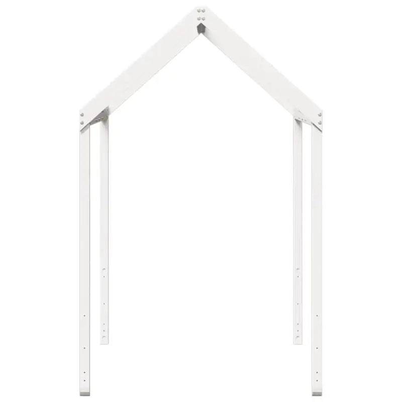 Kinderbedhuisje met open zijdeur van massief grenenhout - Accessoires voor bedden