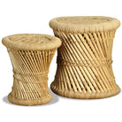 Klapstoelen en krukken levering bevat natuurlijke bamboe set - Bruin / 2 - Klapstoelen & krukken