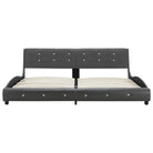 Klassiek bedframe met elegante charme en stalen poten - Grijs / 180 x 200 cm - Bedden & bedframes