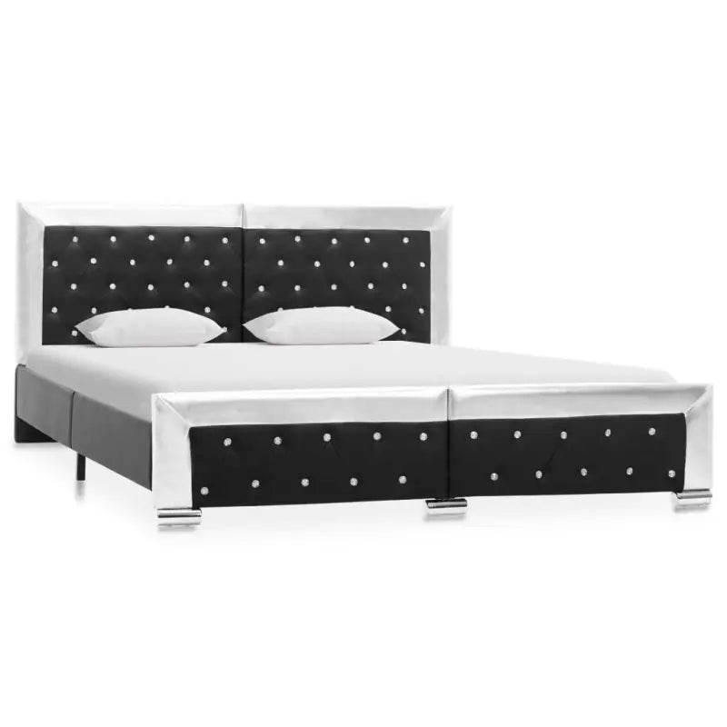Klassiek bedframe met elegante charme voor jouw slaapkamer - Zwart / 160 x 200 cm - Bedden & bedframes