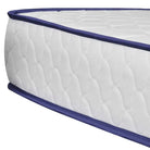 Klassiek bedframe met gepoedercoat stalen poten en elegant design - Wit en zwart / 90 x 200 cm - Bedden & bedframes