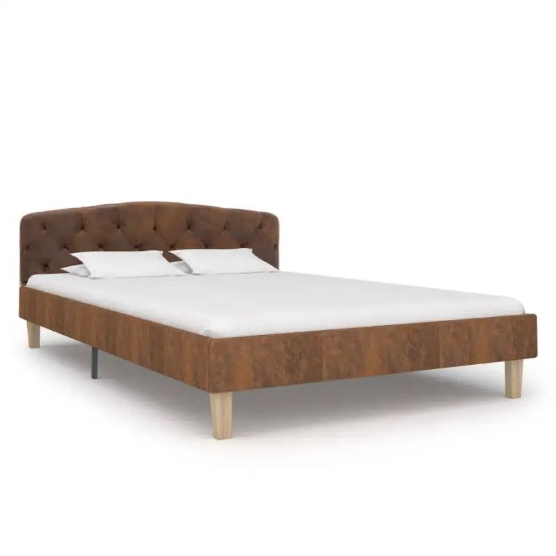 Klassiek bedframe met gepoedercoat stalen poten en elegante charme - Bedden & bedframes