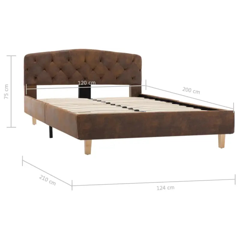 Klassiek bedframe met gepoedercoat stalen poten en elegante charme - Bedden & bedframes