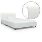 Klassiek bedframe met gepoedercoat stalen poten voor elegante slaapkamers - Wit / 90 x 200 cm - Bedden & bedframes
