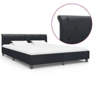 Klassiek bedframe met gepoedercoat stalen poten voor elegante slaapkamers - Zwart / 180 x 200 cm - Bedden & bedframes