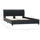 Klassiek bedframe met gepoedercoat stalen poten voor elegante slaapkamers - Bedden & bedframes