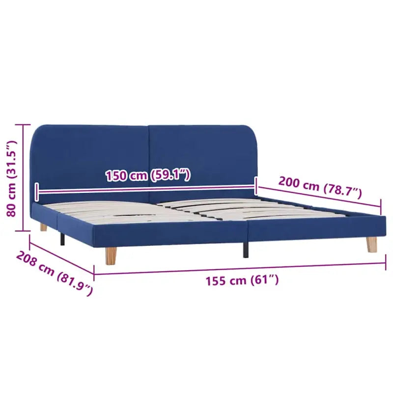 Klassiek bedframe met houten poten en elegante charme - Bedden & bedframes