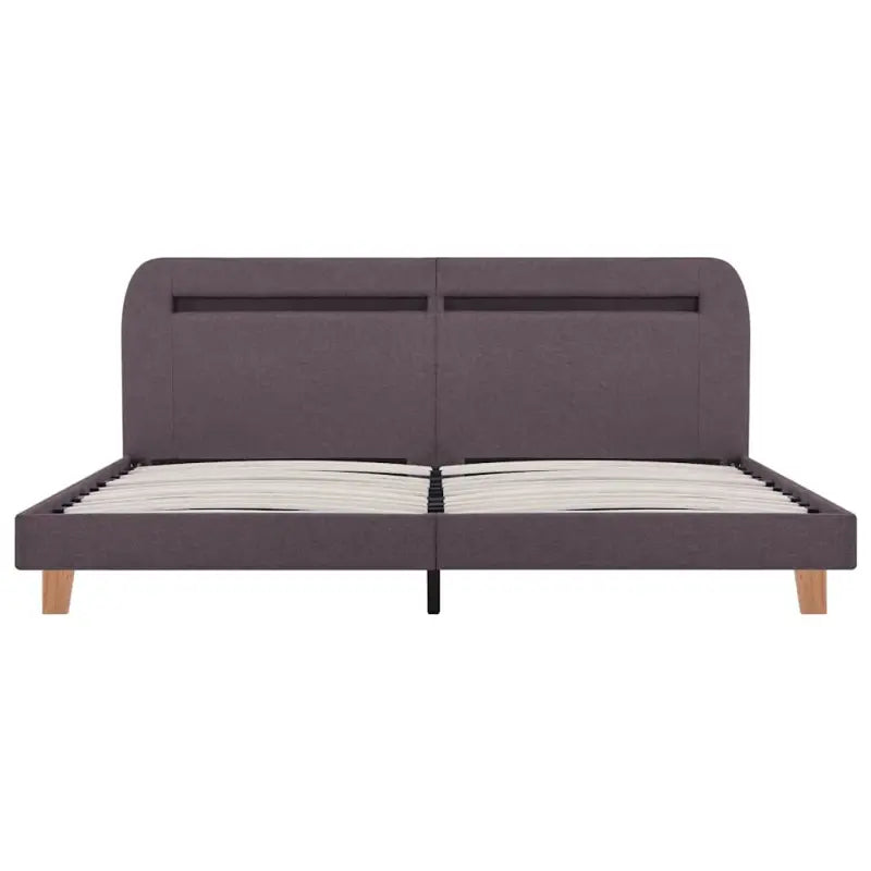 Klassiek bedframe met houten poten en kleurrijke LED-verlichting - Bedden & bedframes