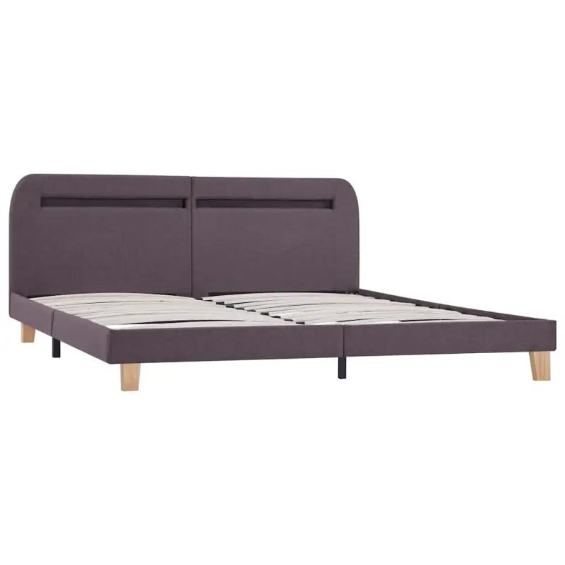 Klassiek bedframe met houten poten en kleurrijke LED-verlichting - Bedden & bedframes