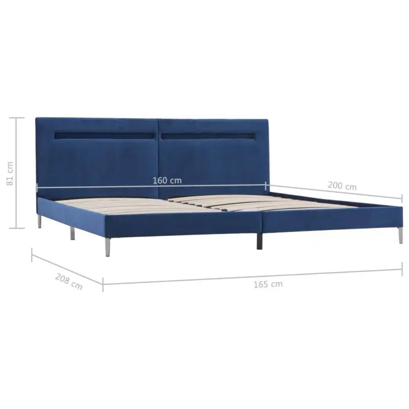 Klassiek bedframe met kleurrijke LED-verlichting voor een elegante slaapkamer - Bedden & bedframes