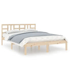 Klassiek bedframe met massief grenenhout en multiplex lattenbodem - Bedden & bedframes