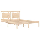 Klassiek bedframe met multiplex lattenbodem en massief grenenhout - Bedden & bedframes