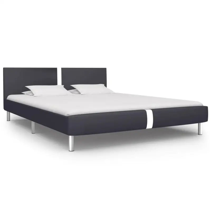 Klassiek bedframe met stalen poten en elegante uitstraling - Zwart / 140 x 200 cm - Bedden & bedframes