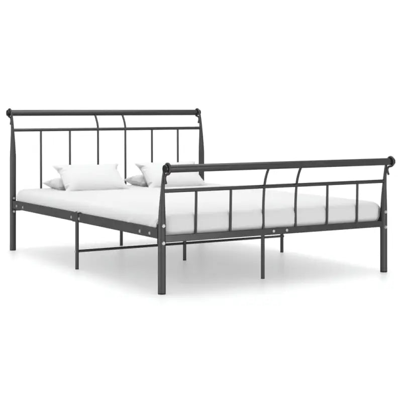 Klassiek bedframe van gepoedercoat metaal voor een stijlvolle slaapkamer - Zwart / 140 x 200 cm - Bedden & bedframes