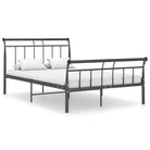 Klassiek bedframe van gepoedercoat metaal voor een stijlvolle slaapkamer - Zwart / 120 x 200 cm - Bedden & bedframes