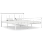 Klassiek bedframe van gepoedercoat metaal voor een stijlvolle slaapkamer - Wit / 160 x 200 cm - Bedden & bedframes