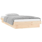 Klassiek bedframe van massief grenenhout met kleurrijke LED’s - Bedden & bedframes