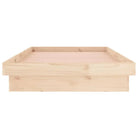 Klassiek bedframe van massief grenenhout met kleurrijke LED’s - Bedden & bedframes