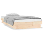 Klassiek bedframe van massief grenenhout met kleurrijke LED’s - Bedden & bedframes