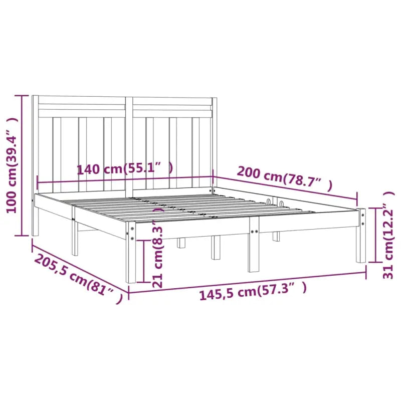 Klassiek bedframe van massief grenenhout voor een tijdloze slaapkamerstijl - Bedden & bedframes