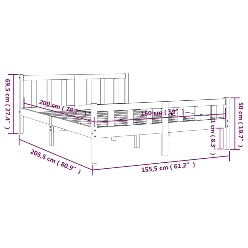 Klassiek bedframe van massief grenenhout voor een tijdloze slaapkamer uitstraling - Bedden & bedframes
