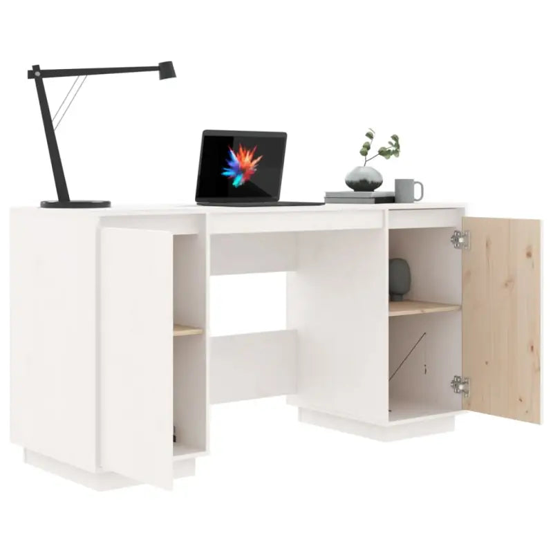 Klassiek bureau van massief Grenenhout voor thuis en kantoor - Bureaus