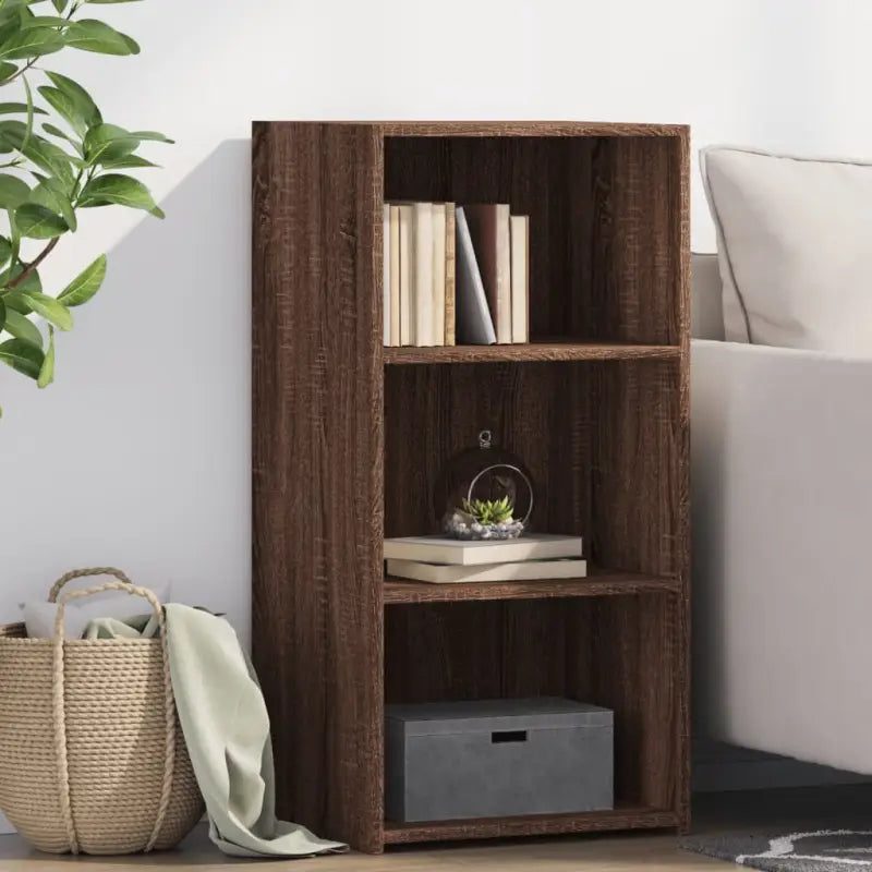 Klassiek Dressoir in Bewerkte Hout voor Praktisch en Decoratief gebruik - bruin eikenkleur / 1 - Dressoirs &