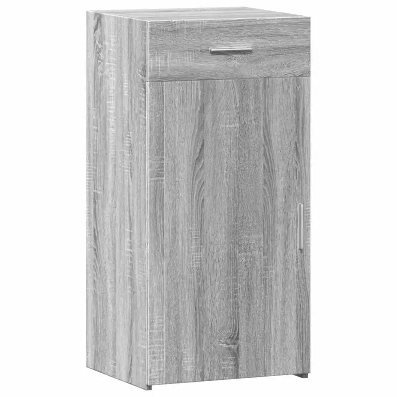 Klassiek dressoir in grijs Sonoma van bewerkt hout - Dressoirs & buffetkasten