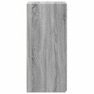 Klassiek dressoir in grijs Sonoma van bewerkt hout - Dressoirs & buffetkasten