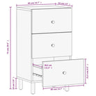 Klassiek dressoir in massief mangohout met tijdloze uitstraling - Dressoirs & buffetkasten