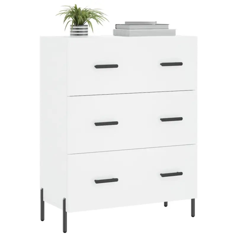 Klassiek dressoir met bewerkt hout en metalen pootjes voor een tijdloze uitstraling - Dressoirs & buffetkasten