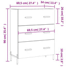 Klassiek dressoir met bewerkt hout en metalen pootjes voor een tijdloze uitstraling - Dressoirs & buffetkasten