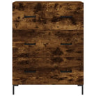 Klassiek dressoir met bewerkt hout en metalen pootjes - Dressoirs & buffetkasten