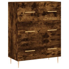 Klassiek dressoir met bewerkt hout en metalen pootjes - Dressoirs & buffetkasten