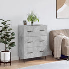 Klassiek dressoir met bewerkt hout en metalen pootjes - Dressoirs & buffetkasten