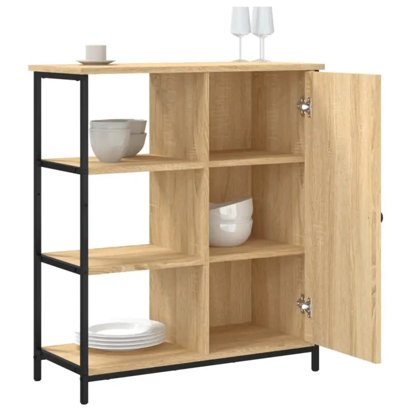 Klassiek dressoir met bewerkt hout en stevig blad met verstelbare poten - Dressoirs & buffetkasten