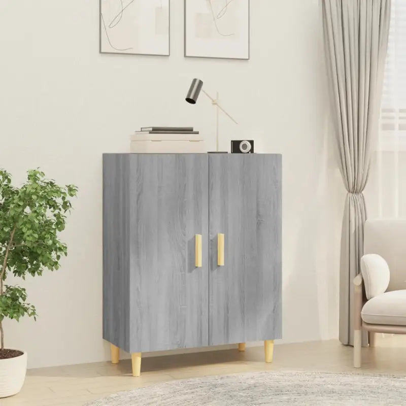 Klassiek dressoir met bewerkt hout en trendy ontwerp voor gemakkelijk schoonmaken - Grijs sonoma / 1 - Dressoirs &