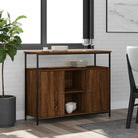 Klassiek dressoir met bewerkt hout en verstelbare poten - bruin eikenkleur / 1 - Dressoirs & buffetkasten
