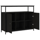 Klassiek dressoir met bewerkt hout en verstelbare poten - Dressoirs & buffetkasten