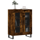 Klassiek dressoir met glas en bewerkt hout voor een tijdloze uitstraling - Dressoirs & buffetkasten