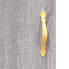 Klassiek Dressoir met Glas in Bewerkt Hout Grijs Sonoma Conducto - Dressoirs & buffetkasten