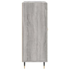 Klassiek Dressoir met Glas in Bewerkt Hout Grijs Sonoma Conducto - Dressoirs & buffetkasten